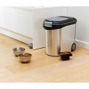 Контейнер для хранения корма Pet Life 20кг 54л 49,3x27,8x60,5см серебристый 0803906394 Curver