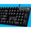 Logitech Juhtmega m&auml;nguriklaviatuur G413 SE 920-010437, 1.8m, must, mehhaanilised nupud, valge valgustus, USB