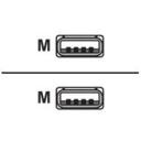 Digitus USB 2.0 savienojuma kabelis AK-300101-018-S, 1.8m, melns, veidots, 4 pin USB Type A - vīrie&scaron;u
