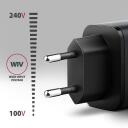 Axagon lādētājs ACU-PQ67 67W, 2xUSB-A 30W, USB-C 67W, strāvas adapteris, ātrā uzlāde, aizsardzība pret pārslodzi