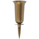 Form Plastic Hauavase 4311777, 32.7 cm, 13 cm, kuldne v&auml;rv, vase maasse sisestamiseks