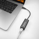 Axagon USB-C gigabit ethernet adapteris ADE-SRC, 1000 Mbit/s, 1 RJ-45 prievadas, USB maitinamas, Plug and Play, VLAN palaikymas