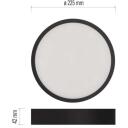 Emos LED Lamp NEXXO ZM5343, 21 W, 1900 lm, IP40, soe/neutraalne valge, &uuml;mmargune, lae/seina