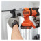 BLACK + DECKER akumuliatorinis smūginis gręžtuvas BCD900B, 18 voltų, sukamasis plaktukas