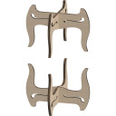 5 L purunemiskindel purk kraaniga ja kahepoolse puidust alusega BROWIN 602555 26x26x31.5 cm, 5.0 L