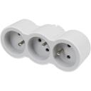 Legrand Pistikupesa 3x2P+Z 049433, 3 2P+Z pesa, 16A, 3680W, valge-hall