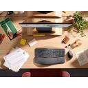 Logitech Juhtmevaba ergonoomiline klaviatuur K860 920-010352, 10m, 2xAAA, Bluetooth, QWERTY, ergonoomiline disain