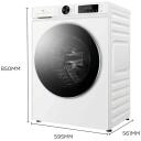 Tcl pesumasin FP0944WA0, 9 kg, 1400 p/min, energiatase A, esik laadimine, auru funktsioon, LED ekraan, valge