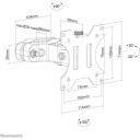 Neomounts teleri seinakinnitus FL40-430BL11, 17-32", 8 kg, VESA 75x75-100x100 mm, 360&deg; p&ouml;&ouml;ramine, 180&deg; p&ouml;&ouml;ramine