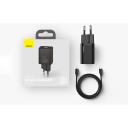 Baseus Super Si Kiire Laadija 1C 20W, TZCCSUP-B01, AC 100V-240V~, 50/60Hz, 0.8A, 1m, USB-C Lightning, 20W Max.