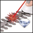 Bezvadu zāles un krūmu &scaron;ķēres, EINHELL, 3410401, 12V, teleskopiska rokturis, lāzera griezti asmeņi