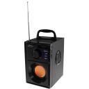 Media-Tech Boombox BT MT3145_V2, 15 W, 6 ч, Bluetooth, FM, 3.5 мм AUX, microSD, USB, пульт дистанционного управления