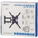 Logilink TV turētājs BP0016, 23-55", -15&deg; līdz 15&deg;, -90&deg; līdz 90&deg;, 395mm, VESA 75x75, 100x100, 200x200