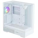 Zalman Корпус компьютера P40 PRISM WHITE, 3x3,5'' отсеки, 1x120mm вентилятор, ARGB, ATX, mATX, Mini-ITX