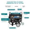 Bensiini generaator 12000W, 230V EURO 5 KS 15-1E ATSR KONNER & SOHNEN