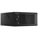 Lanberg Rack kapp 19" seinamonteeritav WFFA-5604-10B, 4U, 600mm, must, kiire kokkupanek, 3 kaabli sisendpaneeli