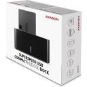 Axagon dokkimisjaam ADSA-SN USB 3.2, 2.5" ja 3.5" SATA, 100-240V toiteadapter, 80 cm USB kaabel