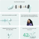 Беспроводные наушники со встроенным микрофоном и Bluetooth-подключением Redmi Buds 6 Coral Green BHR9245GL Xiaomi