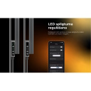 AENO Premium Eco Smart Quadro Wall Heater, 500W, 50x50 cm., Tempered glass, Infrared+convection heating type, LED display Plug type: Europe (E/F type), WHITE, Made in Poland