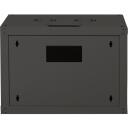 Digitus Sienas montāžas skapītis DN-19 07-U-SW, IP20, stikla durvis, 305-370mm, 100kg, 420x600x450mm
