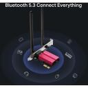 Mercusys адаптер MA86XE, 5400 Мбит/с, Wi-Fi 6E, Bluetooth 5.3, PCI Express, три диапазона (2.4 ГГц/5 ГГц/6 ГГц), WPA3