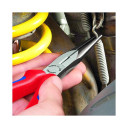 Snipe Nose Side Cutting Pliers, Knipex, 26 22 200 SB, melnā krāsā, 200 mm, 40&deg; leņķis, grie&scaron;anas jauda līdz 2.2 mm cietai stieplei