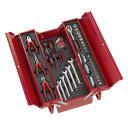 Смешанный набор инструментов 67 шт., KREATOR, KRT951017, прочный металлический ящик