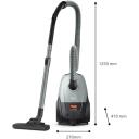 Philips tolmuimeja XD2142/12, 850 W, 3 L, silindriline, kuiv, tolmumais, must/hall