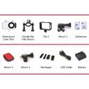 Agfa Photo Action kaamera AC7000BK, 16MP, 70min, 120&deg;, 2h laadimine, MicroUSB, 64GB MicroSD tugi