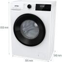 Gorenje Skalbimo ma&scaron;ina W11NHPI84AS, 8 kg, 1400 RPM, A klasė, priekinė įkrova, garų funkcija, LED ekranas, balta