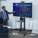Onkron TV alus TS1551-B, 40-70 tolli, maksimaalne koormus 55.5 kg, VESA 100x100-600x400 mm, k&otilde;rguse reguleerimine 1200-1500 mm