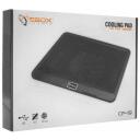 Sbox Au&scaron;inimo kilimėlis CP-19, 15,6 colio, 140x140x15mm, 800-1000 aps./min., 47,35 CFM, 21 dB, 2 pozicijos, 1 USB