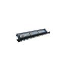 Digitus patch paneel 19'' 24 porti, DN-91624S-EC, CAT 6, RJ-45, 1U, must, kaabli juhik, UL sertifitseeritud
