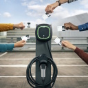 Elektroauto uzlādes stacija Pulsar Max ar 22 kW jaudu Wi-Fi Bluetooth savienojumu 7 m kabeli melna PLP-M-2-4-9-002 Wallbox