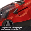 Bezvadu zāles pļāvējs RASARRO 36/38, EINHELL, 3413180, 2x4 Ah akumulatori, 38 cm griešanas platums, 450 m² zālienam