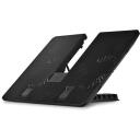 Deepcool U-Pal s&uuml;learvuti alus, DP-N214A5-UPAL, 2x140mm, 1000 RPM, 92.22 cfm, USB 3.0, must