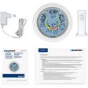 Blaupunkt Ilmastatsioon WS60WH APP, 5-p&auml;eva prognoos, 2xAAA, 5V 600mA, UV indeks, PM2.5, kalender, &auml;ratus