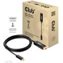 Кабель Club3D HDMI на USB-C CAC-1334 1.8м, HDMI Type A, USB Type-C, сертифицирован по стандартам ROHS, FCC, CE EMI