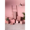 Коробка для белья джутовая 58 л 43x34x60 см розовая 0808093204 Curver