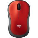 Logitech USB optinė pelė M185 910-002240, 1000 DPI, 3 mygtukai, 10 m belaidžio ry&scaron;io diapazonas, AA baterija, raudona spalva