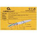 Gembird tīkla kabelis, FPC-5004E-SOL, 305m, RoHS, CE, Cat5e, pelēks