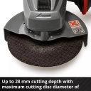 Bezvadu leņķa slīpma&scaron;īna TE-AG 18/115 Q Li Solo, EINHELL, 4431165, 18 V, 115 mm diska diametrs, ātra diska maiņa