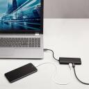 Lindy dokas 43358, 4K HDMI 60Hz, 2x USB 3.2, 1x USB-C, 1x RJ45, 1x SD, 100W PD, juoda