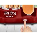 Beper Hotdogu pagatavo&scaron;anas ierīce P101CUD501, 350 W, sarkana krāsa, ABS/tērauds/alumīnijs, neslīdo&scaron;as kājiņas