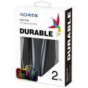 Adata I&scaron;orinis HDD AHD770G-2TU32G1-CBK 2TB, 2.5", USB 3.2, Juodas, Atsparus vandeniui, Dulkėms, Smūgiams