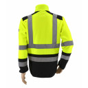 Augstas redzamības flīsa džemperis ar rāvējslēdzēju, 2XL, AW02644, AWT