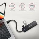 Axagon USB keskjaam HUE-C1C 4x USB 5Gbps, toitekaabel 19 cm, toetab Android, Windows, Mac OS