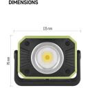 Emos COB LED перезаряжаемая рабочая лампа P4542, 900 лм, 4400 мАч, магнит, поворотная подставка, крючок