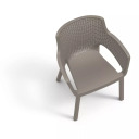 Садовый стул Eva бежевый KETER 29210109587 57.7 x 62.5 x 79cm
