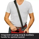 Bezvadu lapu sūknis VENTURRO 18/210, EINHELL, 3433625, 18V, 500 m³/h, 210 km/h pūšanas ātrums, 45L kolekcijas soma, ērta roktura funkcija